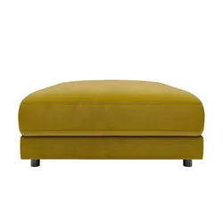 Jette Home Element Hocker in Feincord Modulsofa Sila ¦ grün ¦ Maße (cm): B: 100 H: 43 T: 127.0