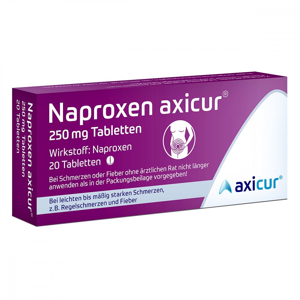 axicorp Pharma GmbH Naproxen axicur 250 mg Tabletten 14412120
