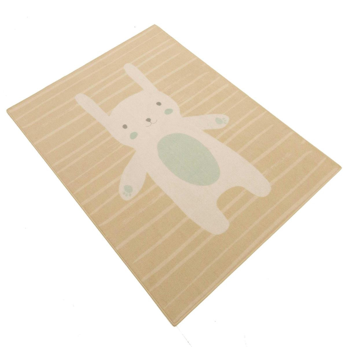 Associated Weavers Speelkleed Bunny Beige voor Kinderkamers, Polypropyleen, 95 x 125 cm