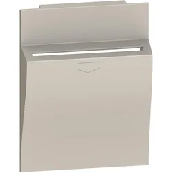 Legrand KM22M2 LivingNow 2-modulige Abdeckung für Hotel-Card-Schalter in der Farbe Sand