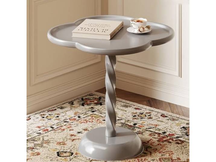 Runde Tische， Runder Beistelltisch, dekorativer Sockeltisch(/Gray a,55CM)
