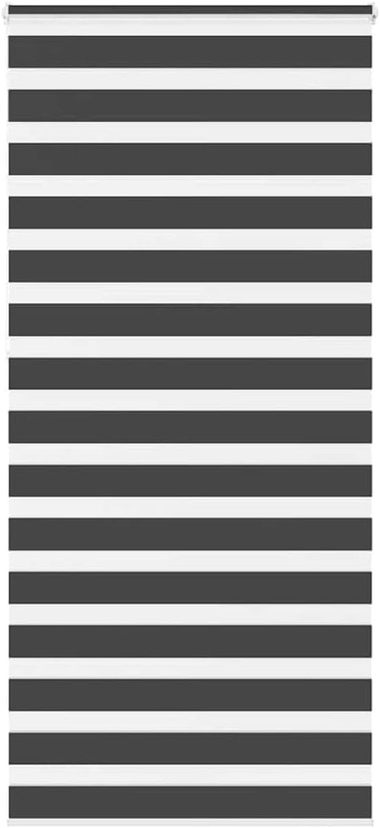 Zebra rolgordijn Day & Night - Zwart - 100 x 230 cm