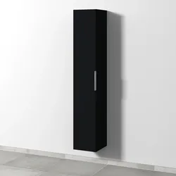 Sanipa Hochschrank „3way“ 300 × 1700 × 345 mm Anschlag links, in Schwarz (matt), Anschlag links
