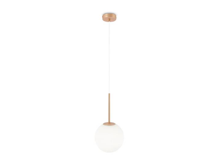 Suspension\, métal verre\, or\, D 20 cm