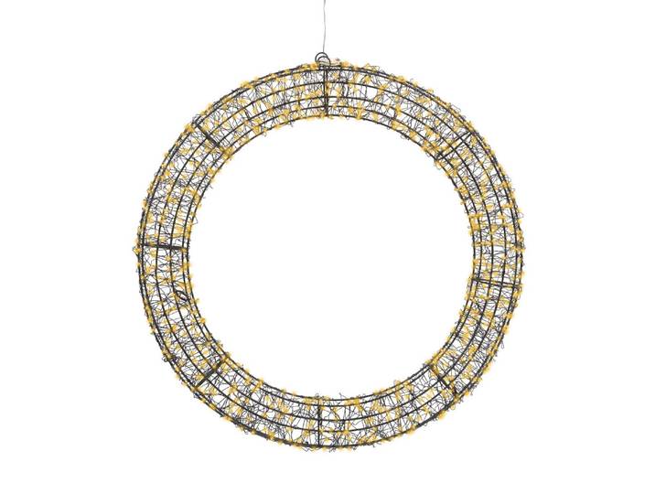 2er Set Kaemingk Lumineo Metall Kranz Stern LED