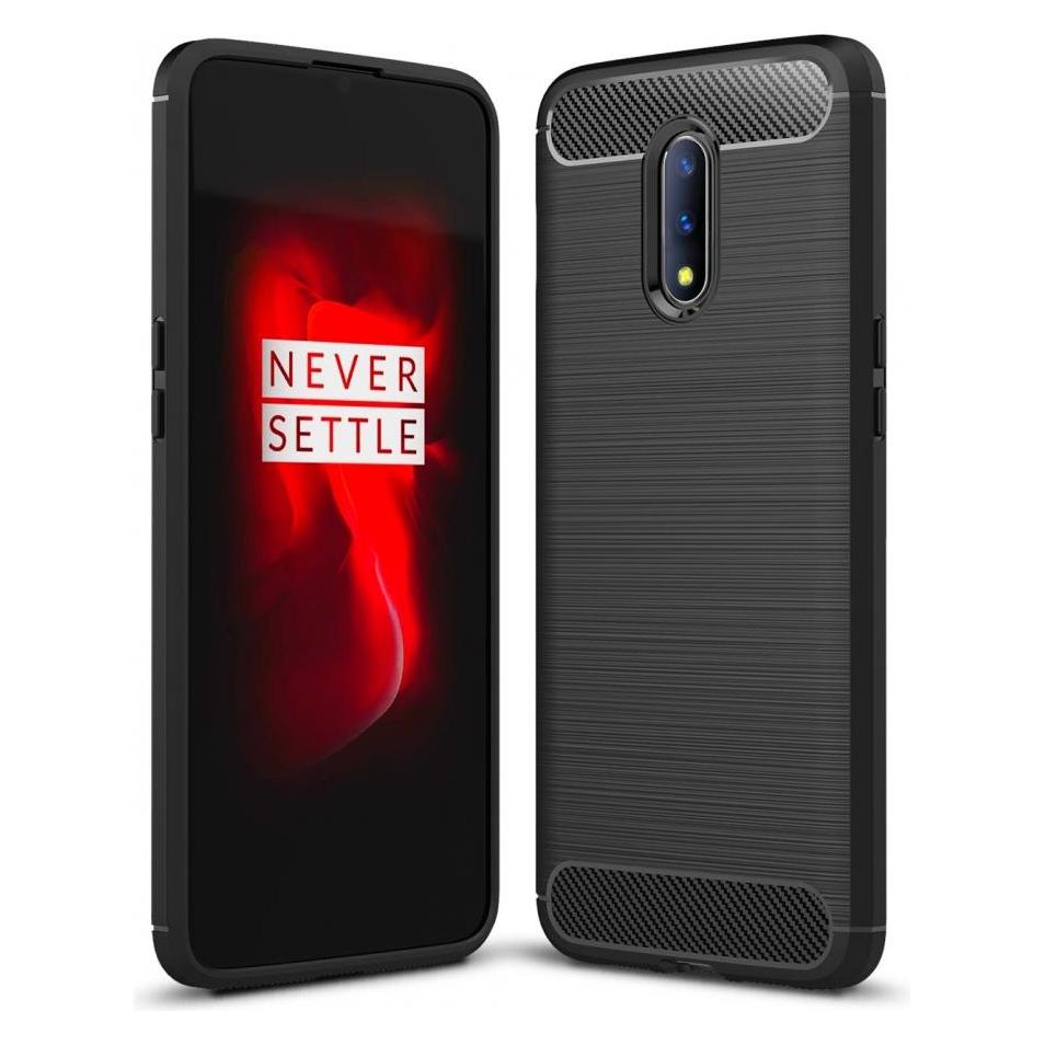 Screenguard OnePlus 7 Hülle Carbon Brushed Soft TPU (OnePlus 7) (00025040)