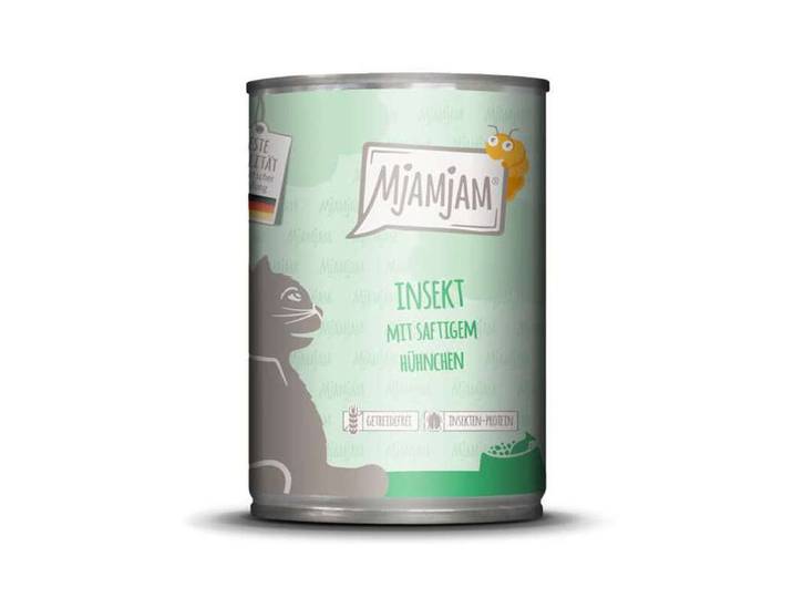 MjAMjAM [Peut être servi frais pour l'été] Aliment humide pour chat au poulet 400 g