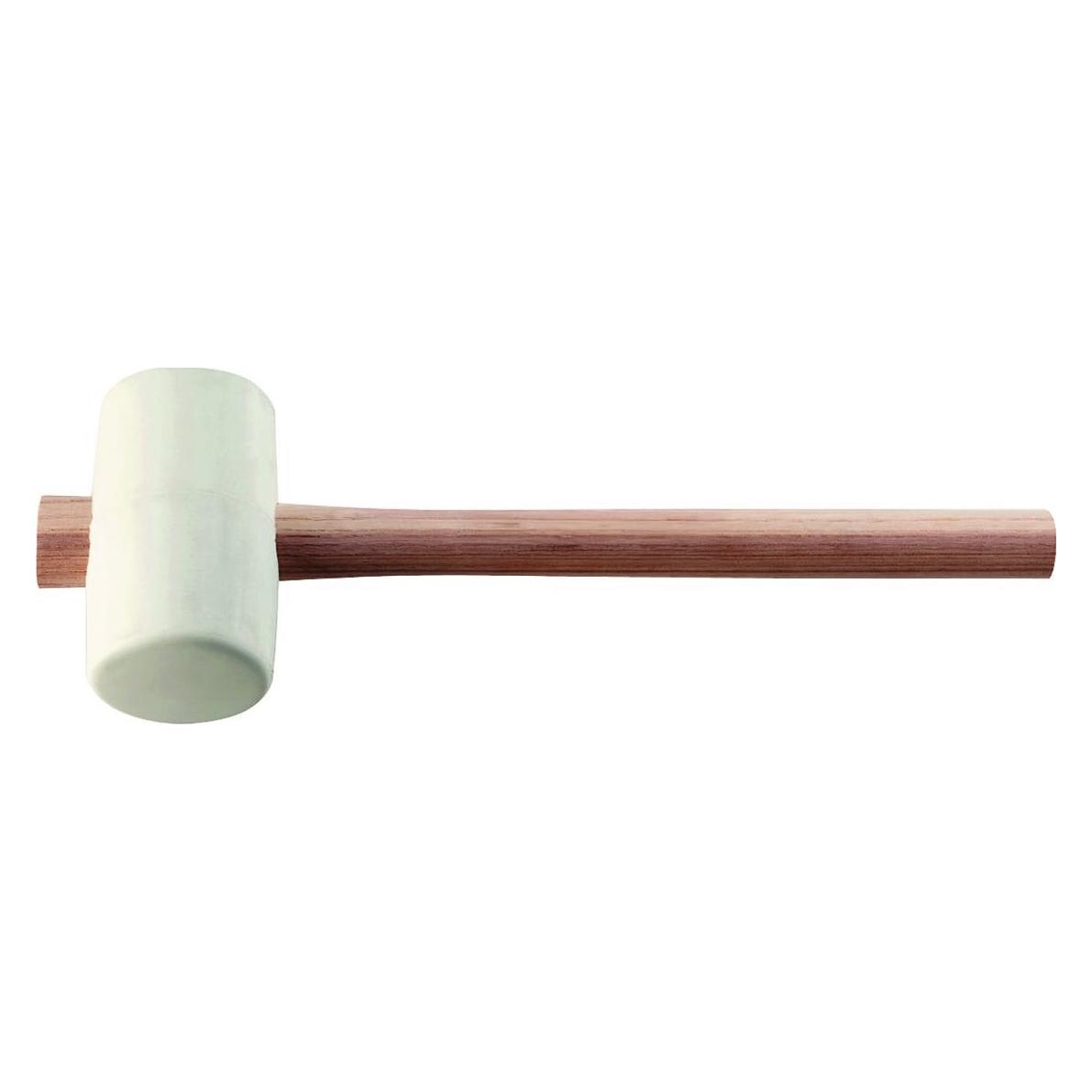 Tecwerk Gummihammer Kopf-Ø 90 mm Kopflänge 139 mm weiss Esche 70 Shore A flache Bahn (2000811582)