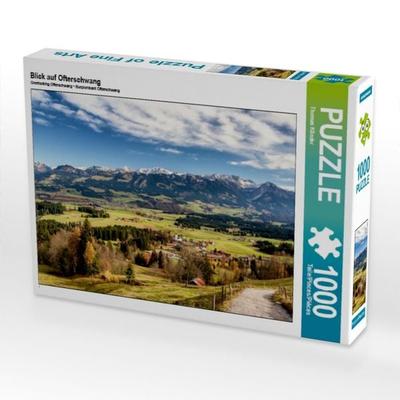 CALVENDO Puzzle Blick auf Ofterschwang | 1000 Teile Lege-Größe 64x48cm Foto-Puzzle für glückliche Stunden