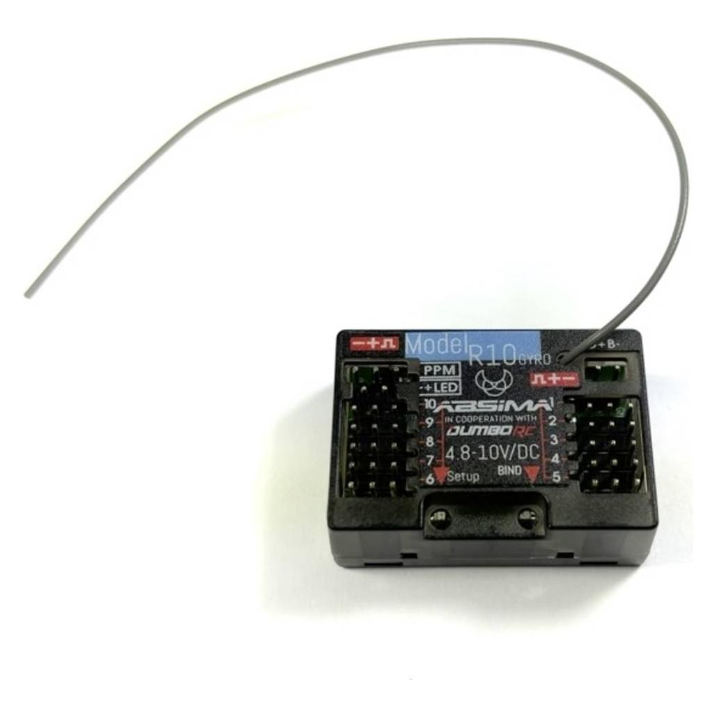 Absima 10-Kanal Empfänger mit Gyro R10GYRO 2.4GHz (AB2020026)