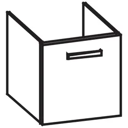 Artiqua 415 Waschtischunterschrank für Living City 817431, Weiß Glanz, 415-WUT-L5-L-7050-68 415-WUT-L5-L-7050-68