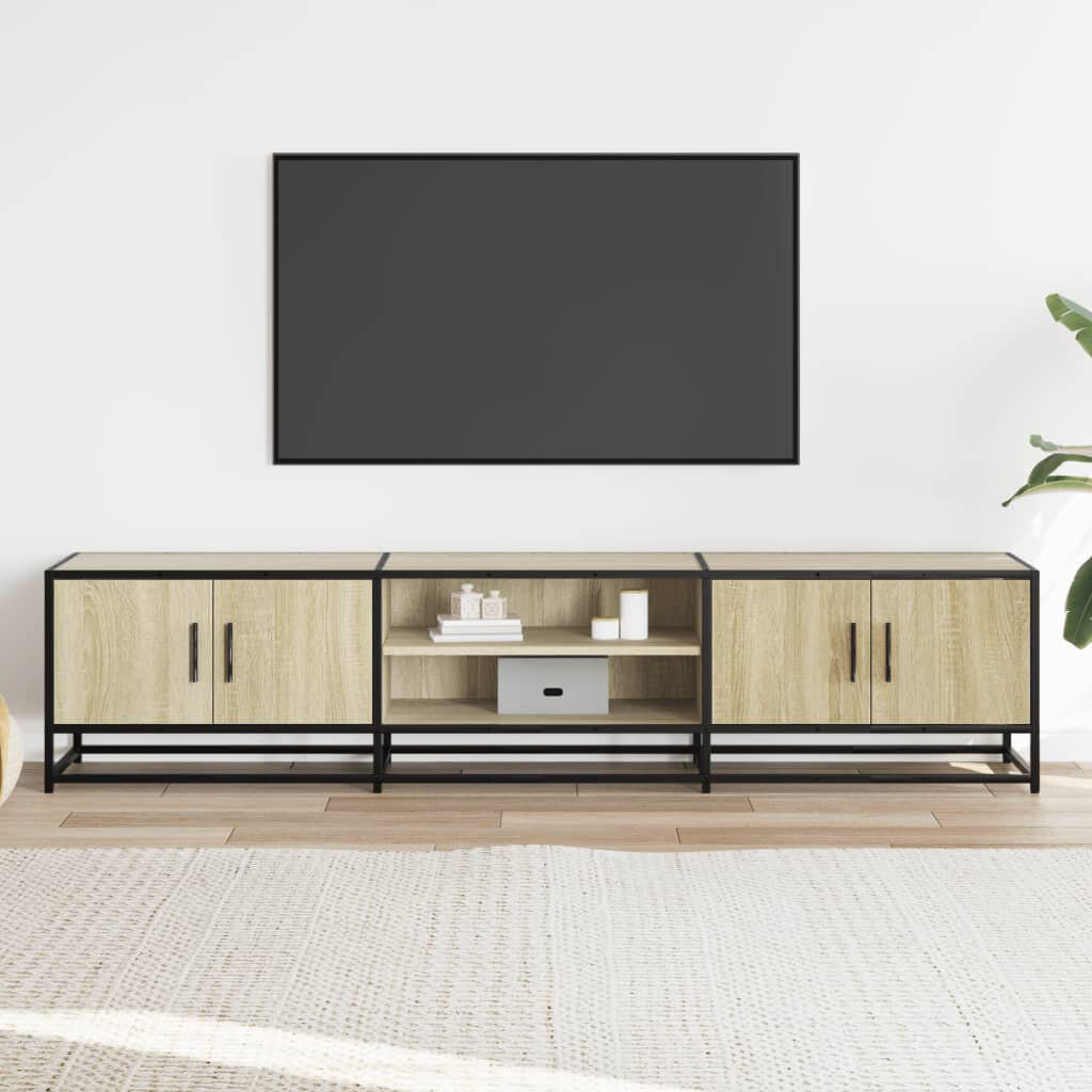 Borough Wharf Amahni TV stand made of wood, 35 x 41cm Sonoma Oak 180cm