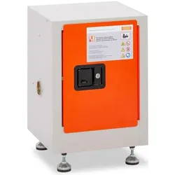 Cemo Akku-Lagerschrank, Batterie Zubehör, Orange, Grau