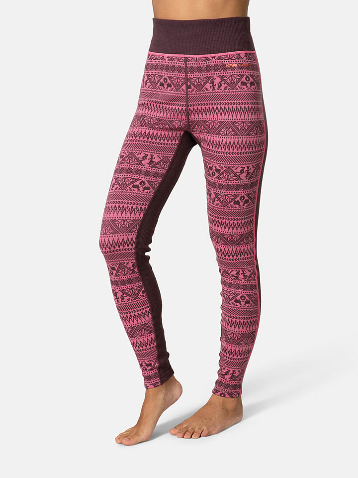 KARI TRAA Merinowoll-Thermounterhose "Tale" in Pink - XL