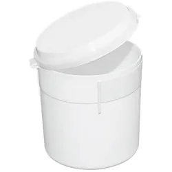 Einmal-Sputumbecher 250 ml weiß mit Klappdeckel 300 Stück