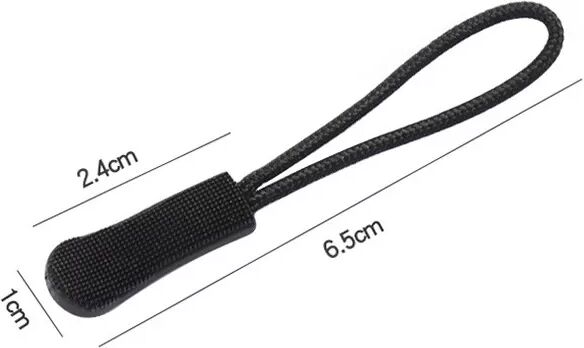 INF Abnehmbare Reißverschluss-Schieber (50 Stück) PVC-Reißverschluss-Schieber Schwarz