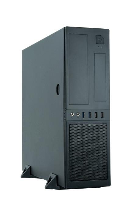 Chieftec CS-12B Tower PC Behuizing, Zwart, Micro ATX, SECC