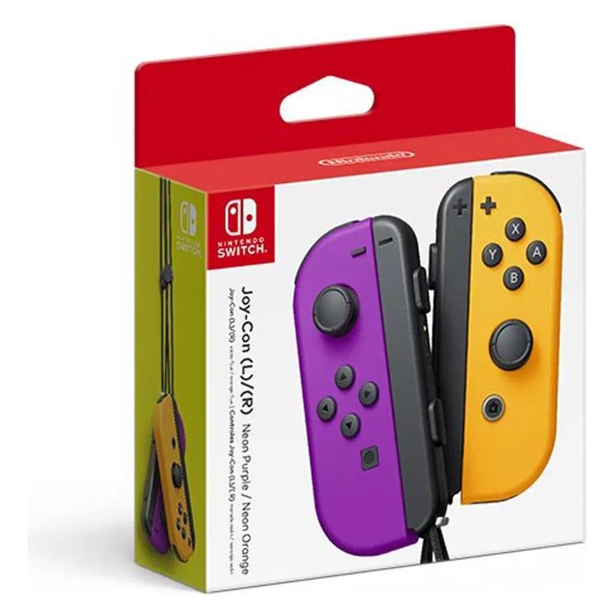 Nintendo Official Switch - Joy-Con Controller Pair - Neon Purple/Neon Orange (JP) (Switch) (4902370544077)