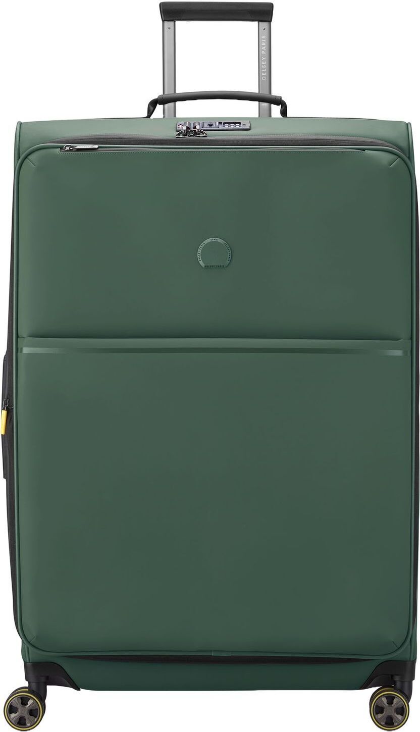 DELSEY PARIS Turenne Soft 4 Double Rolls Val Exp Trolley 82 Green dunkelgrün