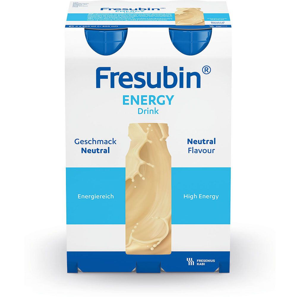 Fresubin Energy Drink Neutral Trinkflasche 4x200 ml Flüssigkeit
