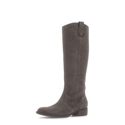 Reitstiefel GABOR "Reiterstiefel", Damen, Gr. 42,5, grau, Schuhe Reitstiefel