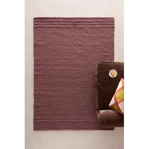 NOUS Living rechthoekig wollen grafisch vloerkleed - Donkerrood - 230 x 160 cm