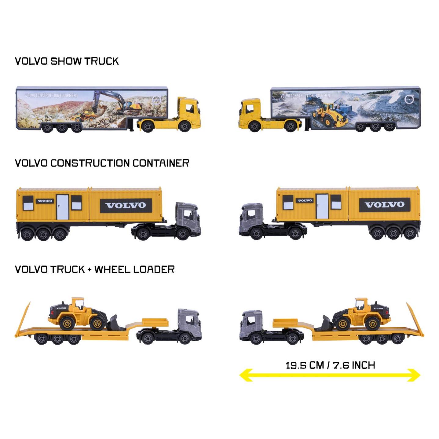 Majorette Volvo Construction Transporter, 3-sort. (213103000)