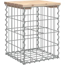 vidaXL Gartenbank aus Gabionen 33x31x42 cm Massivholz Kiefer