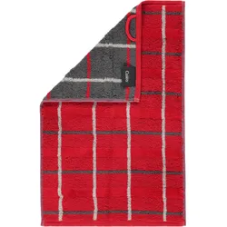 Gästetuch NOBLESSE SQUARE KARO (BL 30x50 cm) - rot - BL 30x50 cm