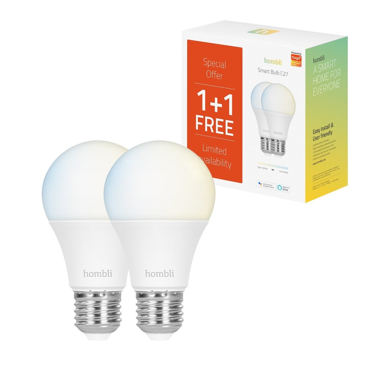 Hombli Smart Bulb 9W CCT Led lamp Promo Pack