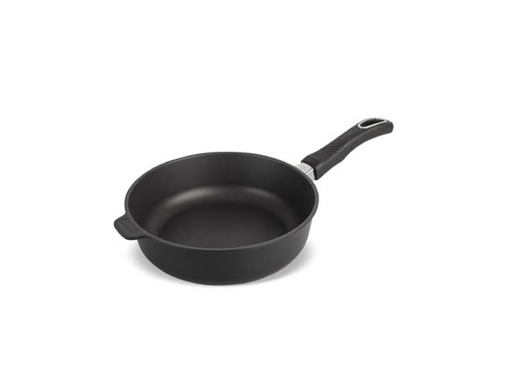 Original Gundel GUSS-BRATPFANNE hoch, Ø 24 cm, Höhe 7,5 cm, BIOTAN-Oberfläche, PFOA-frei, Akku-Therm Boden - fester Stiel