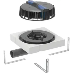 Geberit Pluvia Dachwassereinlauf horiz., d56, 9l/s