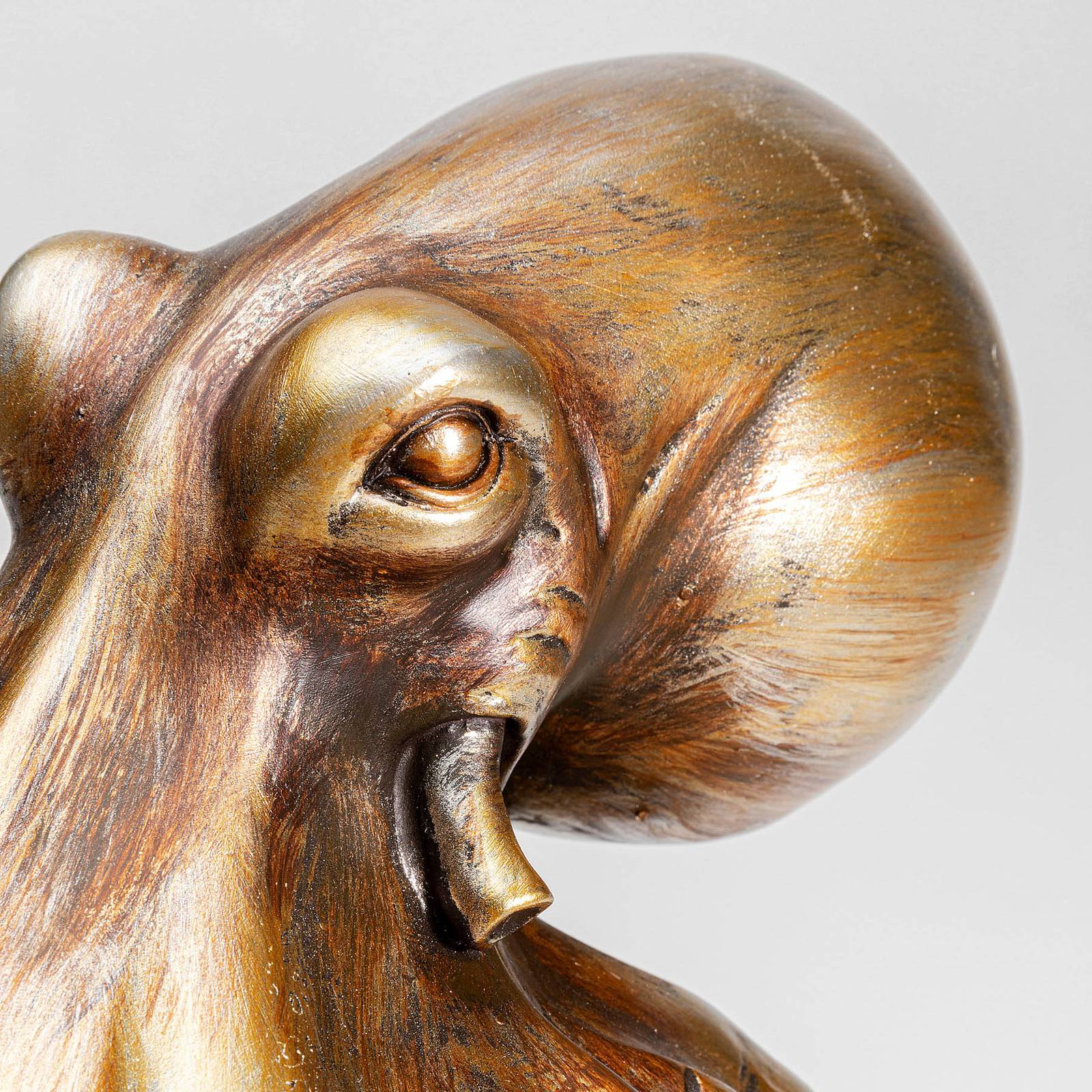 KARE Table Lamp Animal Octopus, Brass / gold, Living / Dining Room, Plastic, Table Lamp