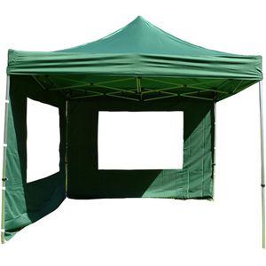 Nexos Pavillon SM936152, grün, 3 x 3m, höhenverstellbar, wasserdicht, faltbar