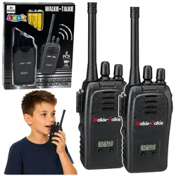 Walkie-Talkie mit USB-Anschluss, Geräuschunterdrückung, Schwarz, 200 m Reichweite