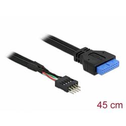 Delock Strom Anschlusskabel [1x Mainboard-Buchse 19pol. - 1x Mainboard-Stecker 8pol.] 45 cm Mehrfarbig 83791