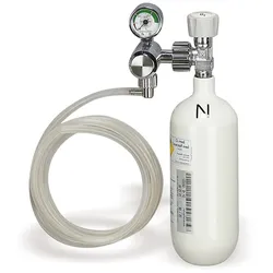 Sauerstoff-Gerät mit Sauerstoff-Flasche 0,8 Ltr. leer
