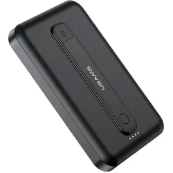 Usams Magnetic Wireless Fast Charging Power Bank (10000 mAh, 22.50 W, 37 Wh), Powerbank, Schwarz