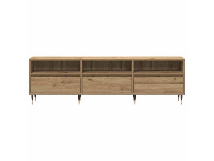 NEUF Armoire TV - Marron - Meuble TV - TABLE TV - Chêne artisanal 150x30x45 cm - Bois d'ingénierie TT5387