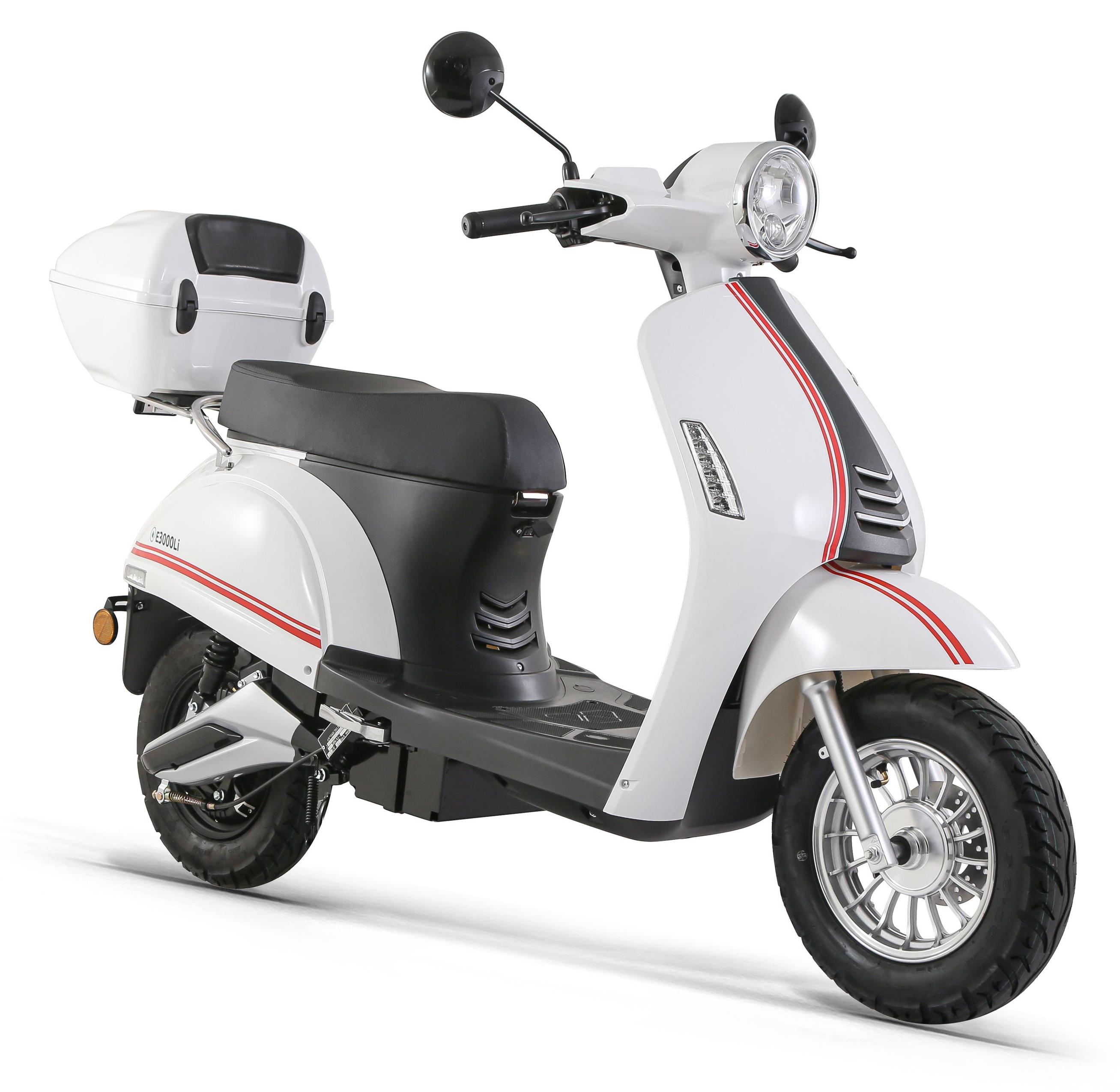 LuXXon E3000Li Elektroroller | E-Roller 45 km/h | 2.000 Watt Motor | Li-Ion-Akku | 45 km Reichweite | nahezu emissionsfrei