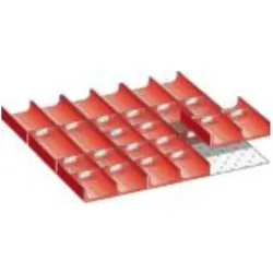 Lista, Zubehör Lagereinrichtung, Einteilungs-Set für Schubladenmasse 459 x 459 mm