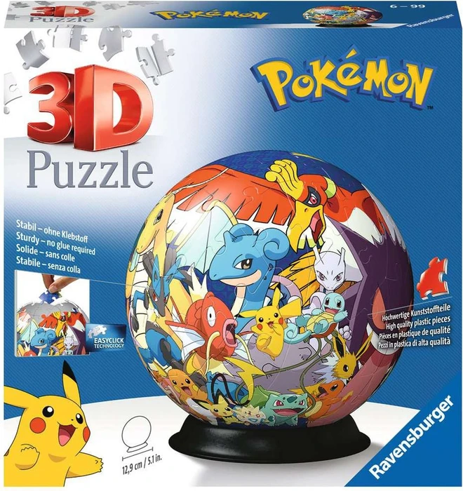 Ravensburger 3D 117857 Puzzle-Ball Pokémon 72 Teile