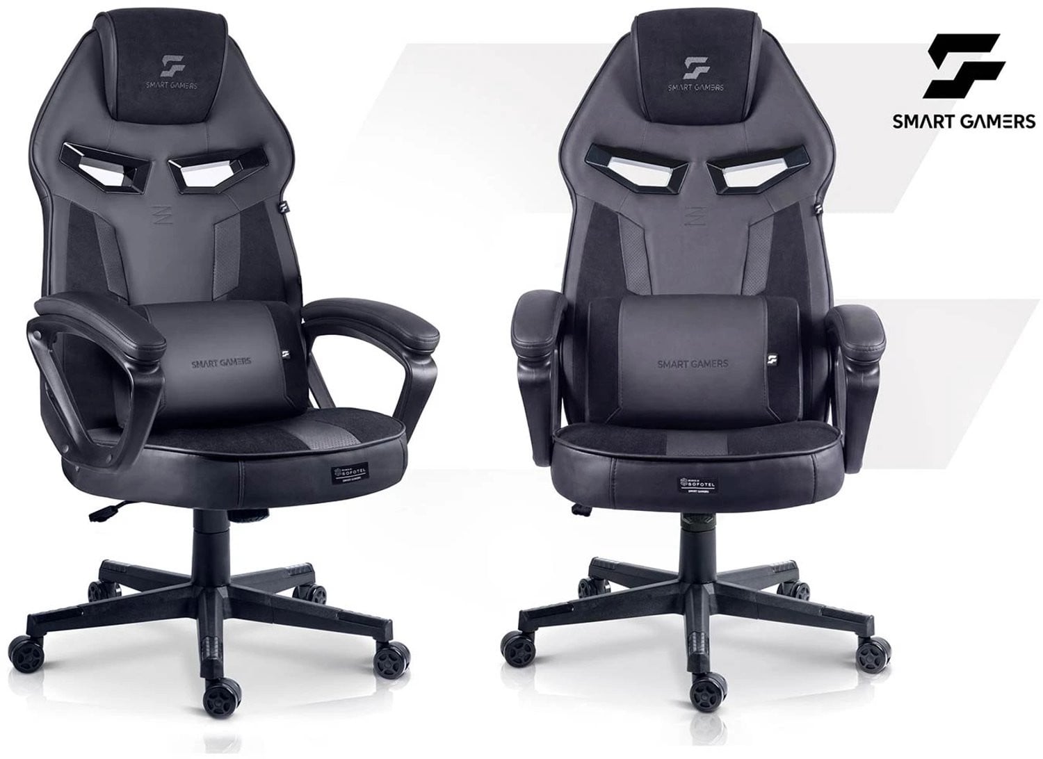Sofotel Furon Ergonomische Gamingstoel met Armleuningen en 360 graden Draaibaar - Zwart