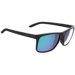 BBB, Herren, Sportbrille, Brille Town PZ PC MLC schwarz (Schwarz matt, grün - blau polarisierende Gläser), Schwarz, Blau, Grün