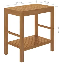 vidaXL, Waschbeckenunterschrank, Gea (45 x 74 x 75 cm)
