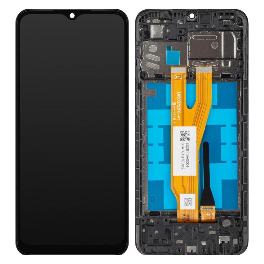 MP Display Unit für Galaxy A03 Core A032, Aftermarket, Schwarz (Display, Modul) (58015988)