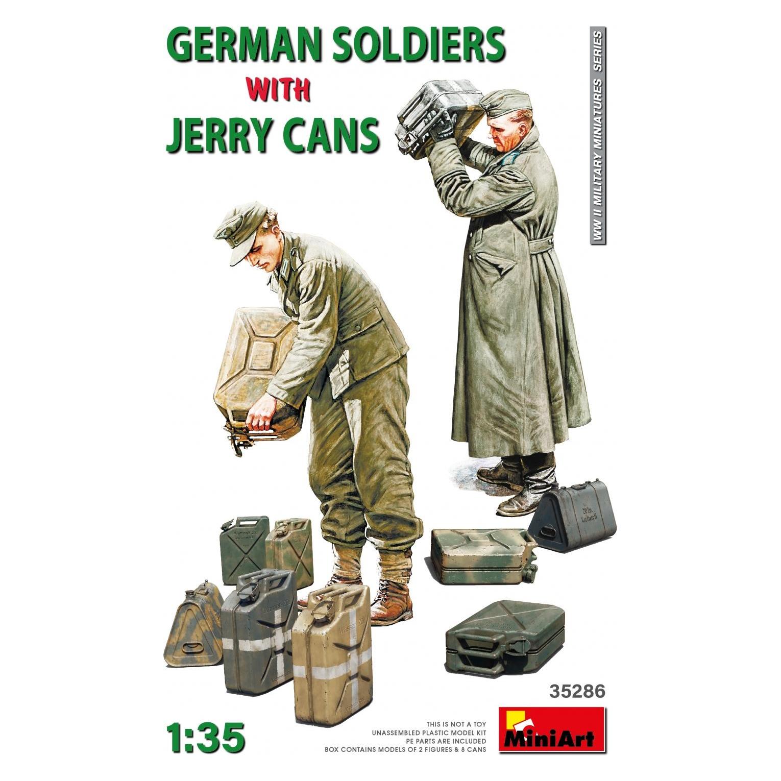 Mini art German Soldiers w/Jerry Cans (35286)