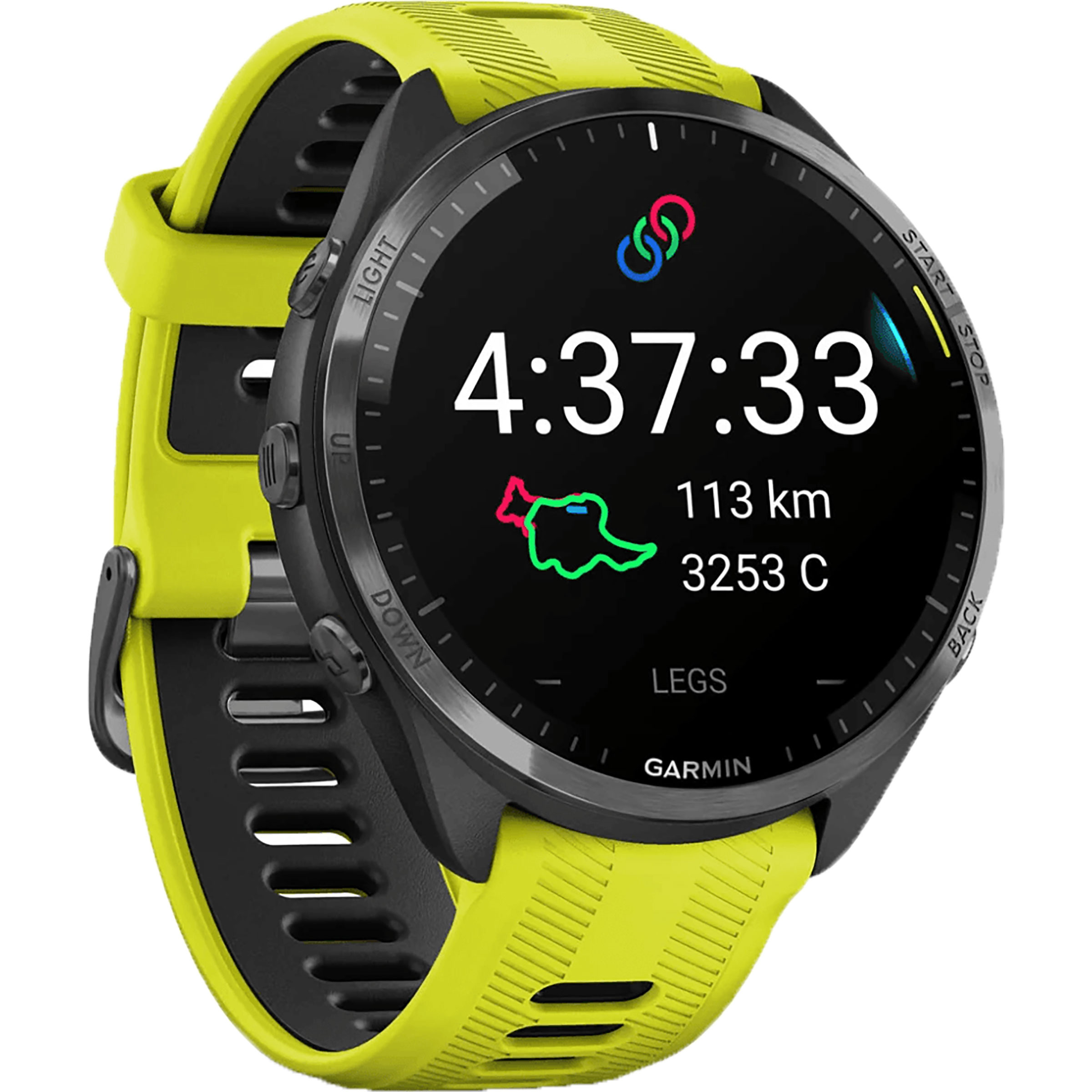 Garmin Forerunner 965 DLC Titan GPS Uhr GPS Uhren gelb Camping