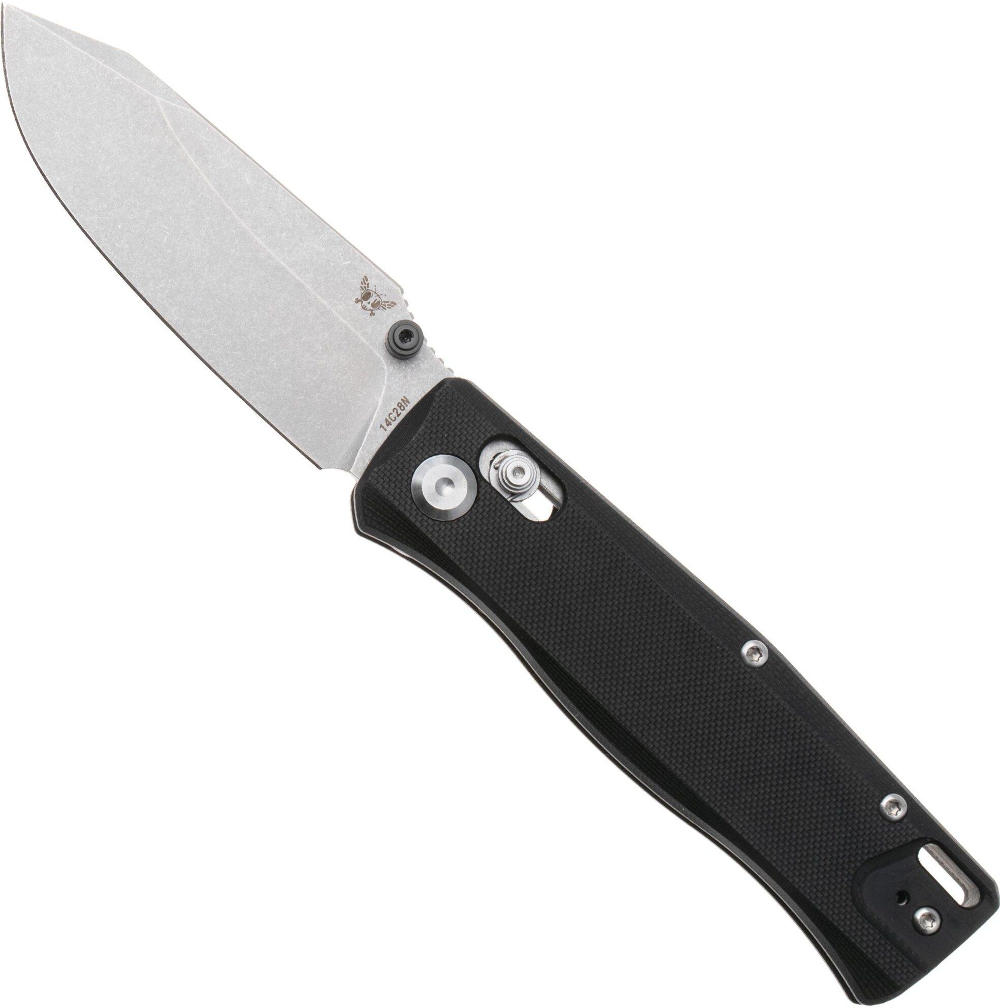 Flytanium Beef FLY-1386PBS, Stonewashed 14C28N, Pitch Black G10 coltello da tasca