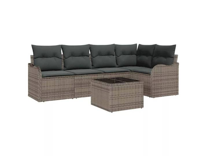 VidaXL - Modulare sofagarnitur poly-rattan, One Size, Grau